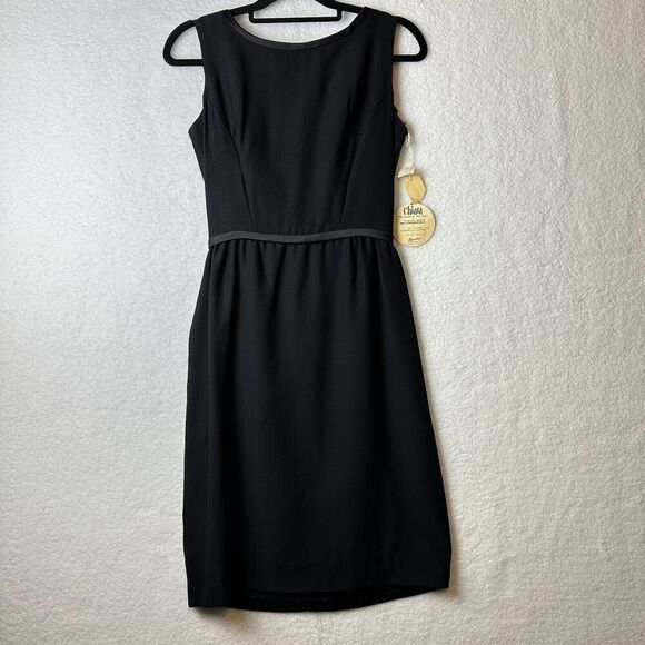 Chiara by Bloomsburg Crepe Vtg Dress Sz 11 Zip Up Front Goth Steampunk Unique - Picture 2 of 14